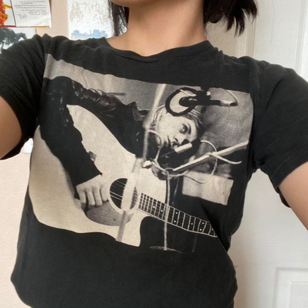 Vintage Hysteric Glamour Nirvana Kurt Cobain Grunge Baby Tee